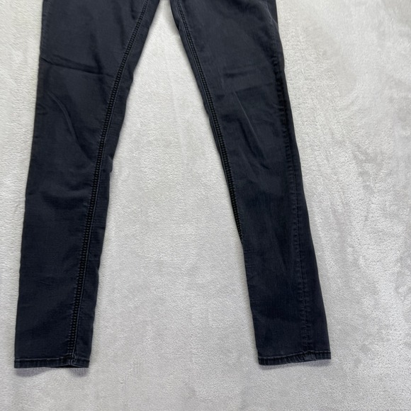 Miss Me Jeans‎ Women's 26 Signature Skinny Faded Black Denim Embellished Pockets - Picture 3 of 15